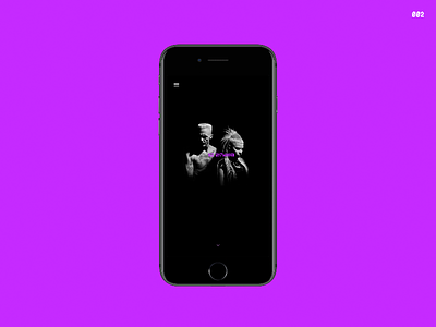 Die Antwoord Flow 100daysofui dieantwoord framer framerjs landingpage mobile music pnw purple rap ui uidesign