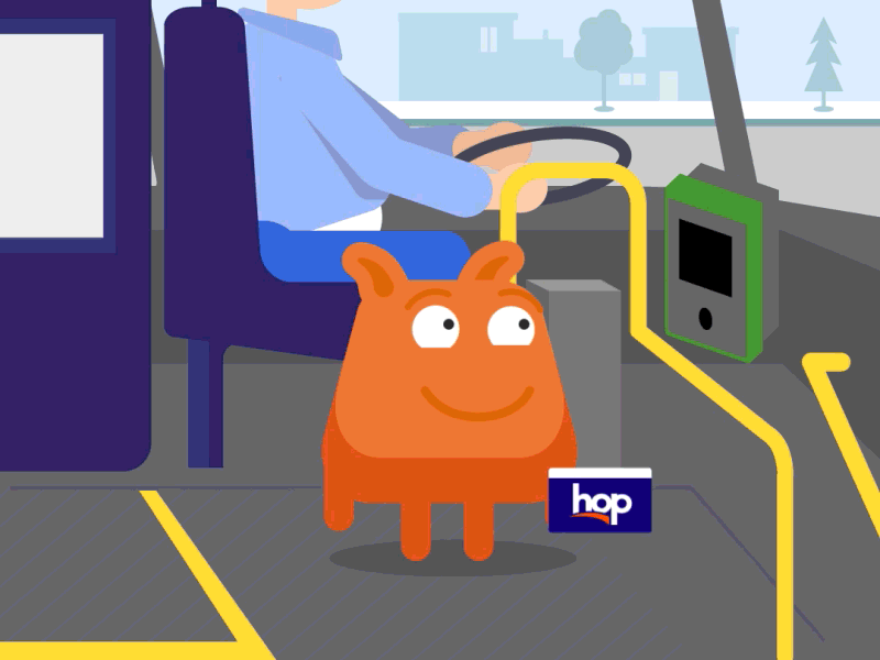 Hop Tap hopster portland flat animation 2d