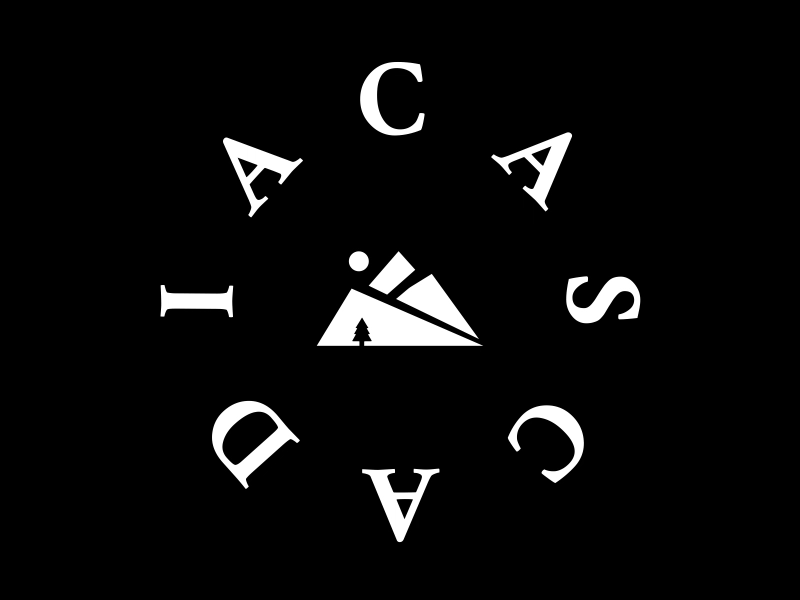 ⏳Cascadia loading ae animation apparel black crimson flat logo loop perfect loop tees white