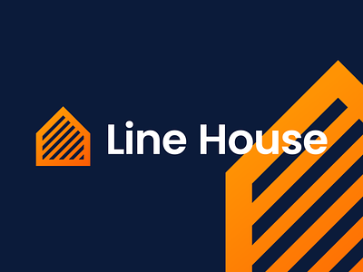 Line House - Logo Design Exploration app icon brand identity branding design home house identity design logo logo design logo designer mark media tech digital mortgage