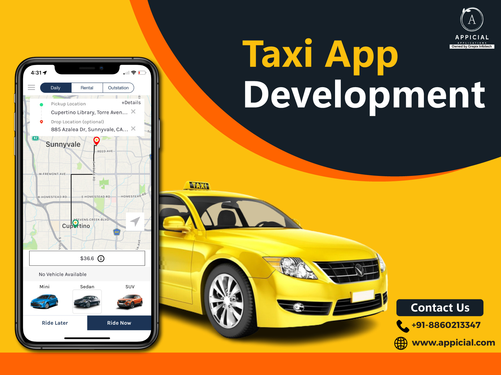 Taxi App Development by Vinay Jain on Dribbble