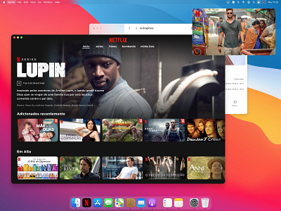 Netflix MacOS Concept App app concept design macos netflix streaming ui ux web website