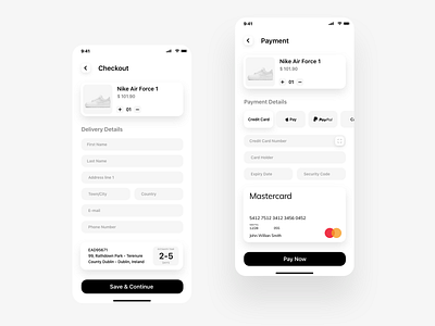 Daily UI Challenge #002 app design card checkout concept credit card design page shopping ui