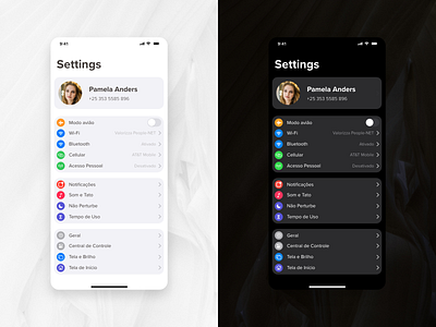 Daily UI Challenge #007 - Settings app concept dailyui design page settings ui ux