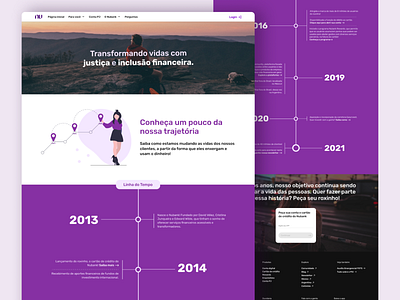 UI Exercise - Timeline [Nubank] concept design figma landingpage nubank timeline ui uidesign userinterface