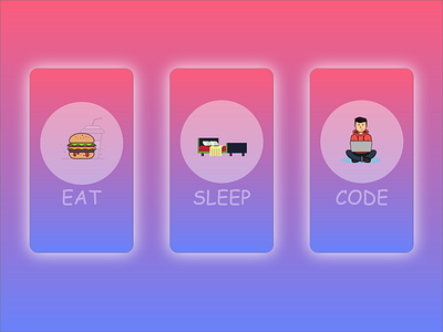 Eat Sleep Code app branding code coding coding logo concept design earth eat flat icon illustration logo minimal programming programming language sleep ui ux vector