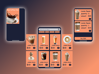 Coffee Shop App amazon app branding coffee coffee app coffee cup coffee shop coffeeshop design ecommerce flat icon illustration logo minimal shopping shopping app ui ux vector