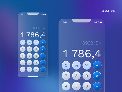 #DailyUI 004 — Calculator