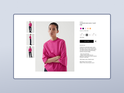 Fashion E-commerce — Product Page card catalog dailyui design fashion online shop shopping