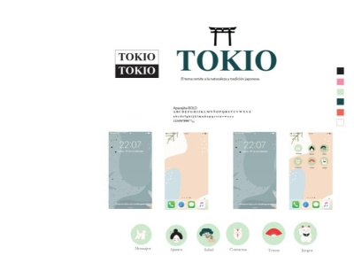 Mobile theme Tokio art design icon illustration illustrator logo vector