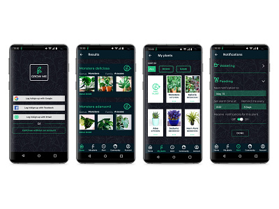 Plants Care Application android material design mobile app plants app