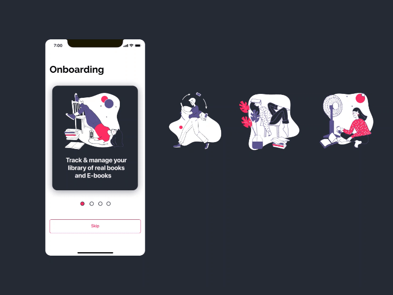 Onboarding for reading app