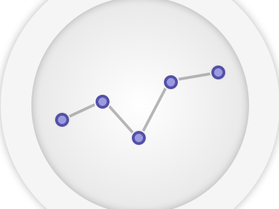 Circle Line Graph analytics application chart clean graph simple ui ux watch