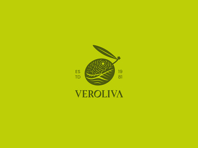 VEROLIVA Extra Virgin Olive Oil bottle brand identity branding design graphic design icon identity illustration label logo logotype modern olive olive oil olive tree packaging design product typography