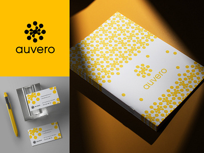 Auvero | Brand identity 3d abstract brand identity branding catalog design graphic design identity illustration logo logotype minimal print