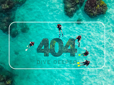 404 page design 404 404 error page 404 page design diving error page web webdesign