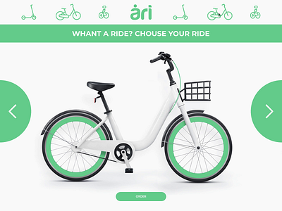 Green rental service animation bicycle download environmentally friendly figma green app norway principle redesign rental app web design webdesign