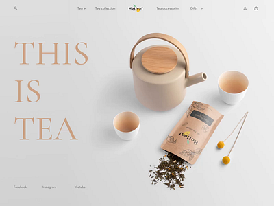 Online tea store | Landing page design caddiesoft design e commerce design e commerce shop e commerce website landing page design norway tea webdesign