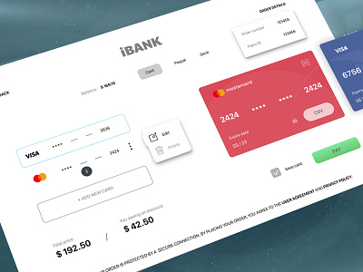 iBank - Pay Order banking app banking dashboard banking website e wallet figma payment app payment page rebound ui web design webdesign