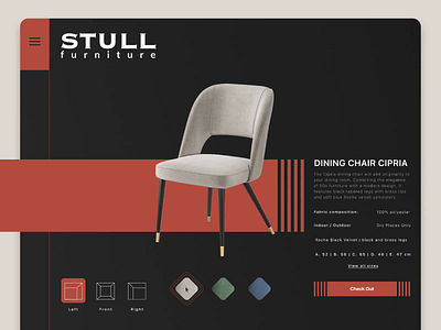 Interactive product page - Stull furniture animation download e commerce figma furniture store furniture website interaction design nettbutik norge norway online store principle product page product page design video