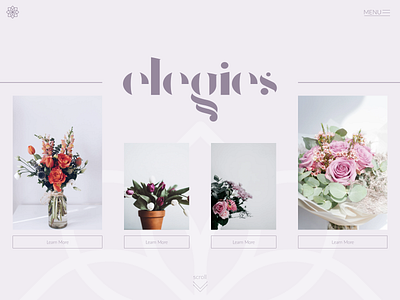 Elegies - Online flower shop caddiesoft e commerce design floral shop flower shop landing page design norway web design webdesign