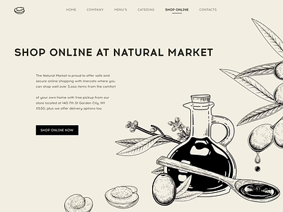 Natural Market - Landing Page Animation caddiesoft e commerce design ecommerce design figma green natural products norway web animation web design webdesign