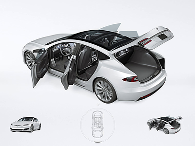 Tesla - Interactive Product View 360 view 3d animation after effects animation aftereffects caddiesoft e commerce interactive design norge norway product page product view product view 360 product viewer product visualization tesla web design webdesign
