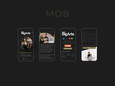 Big Arts - Landing Page Design (mobile)