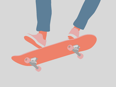 Never give up! design flat flat illustration grey illustration kickflip lineart minimal minimal illustration ollie skateboard skateboard graphics skateboarding vector
