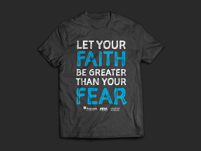 T-shirt - Faith Greater than Fear graphic design shirt tshirt