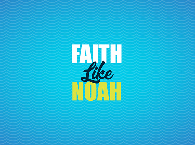 Faith Like Noah - reimagined branding design graphic design logo vector