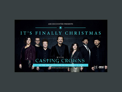 Casting Crowns Concert Branding at Ark Encounter album art album artwork album cover album cover design branding concert cover art design graphic design logo vector