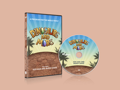 Dinosaurs and More DVD Wrap and Label album artwork album cover album cover design branding branding and identity cover art design graphic design logo