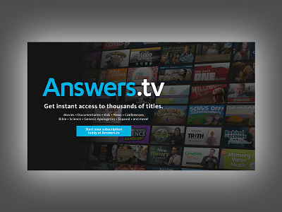 New Answers TV Branding Design