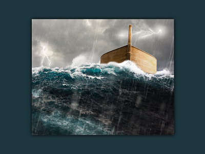 Ark Flood Photo Composite composition design graphic design photo photo comp