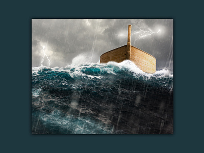 Ark Flood Photo Composite