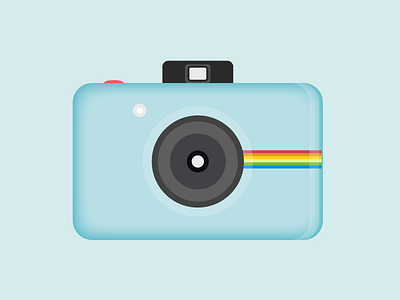 Camera illustration camera icon illustration polaroid