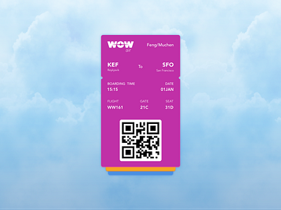 Boarding Pass boarding dailyui pass