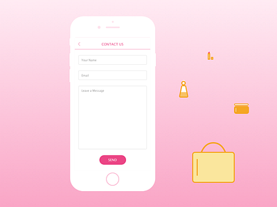 Contact Us contact dailyui message