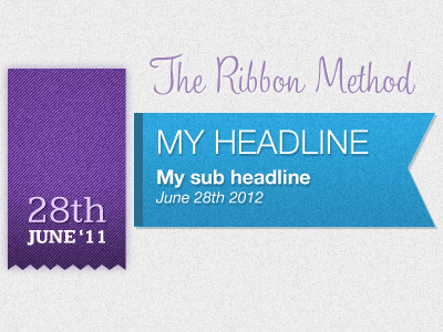 The Ribbon Method freebies ribbon