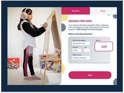 Design for Kids Donation Form