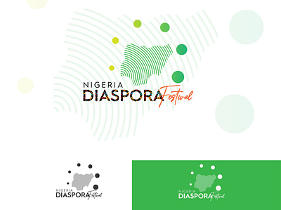 Nigeria DIaspora Festival branding flat logo