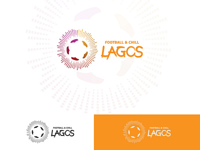 Football n Chill Lagos branding flat logo