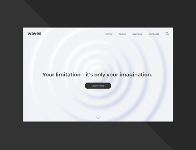 wave LANDING PAGE design ui ux