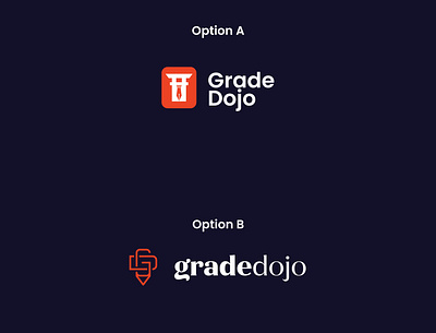 grade dojo logo branding design flat icon logo minimal