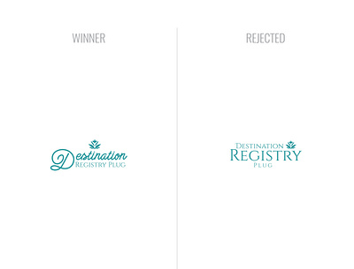 Desstination Registry plug branding design flat logo minimal typography vector