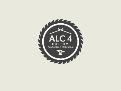 ALC 4 Custom Logo construction debut logo logomark