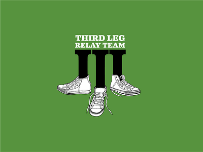 Third Leg Relay Team logo running