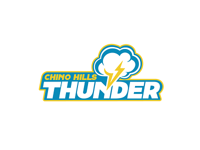 Chino Hills Thunder baseball branding little league logo