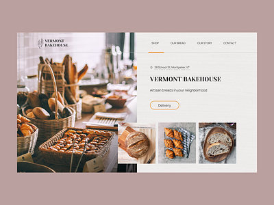 Bakery website concept bakery branding concept design firstscreen ui webdesign website website design